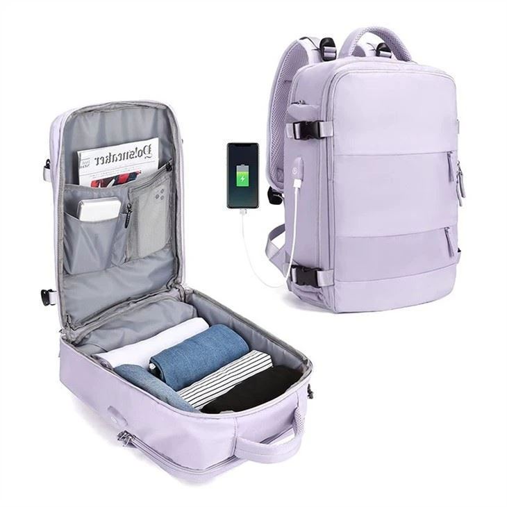 pastel purple backpack